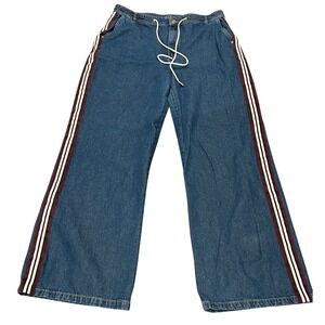 ELA Denim wide leg baggy jeans drawstring retro‎ women's 16 streetware